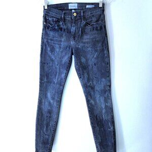 NWOT Frame Dye Distressed Le Skinny de Jeanne Jeans Size 28